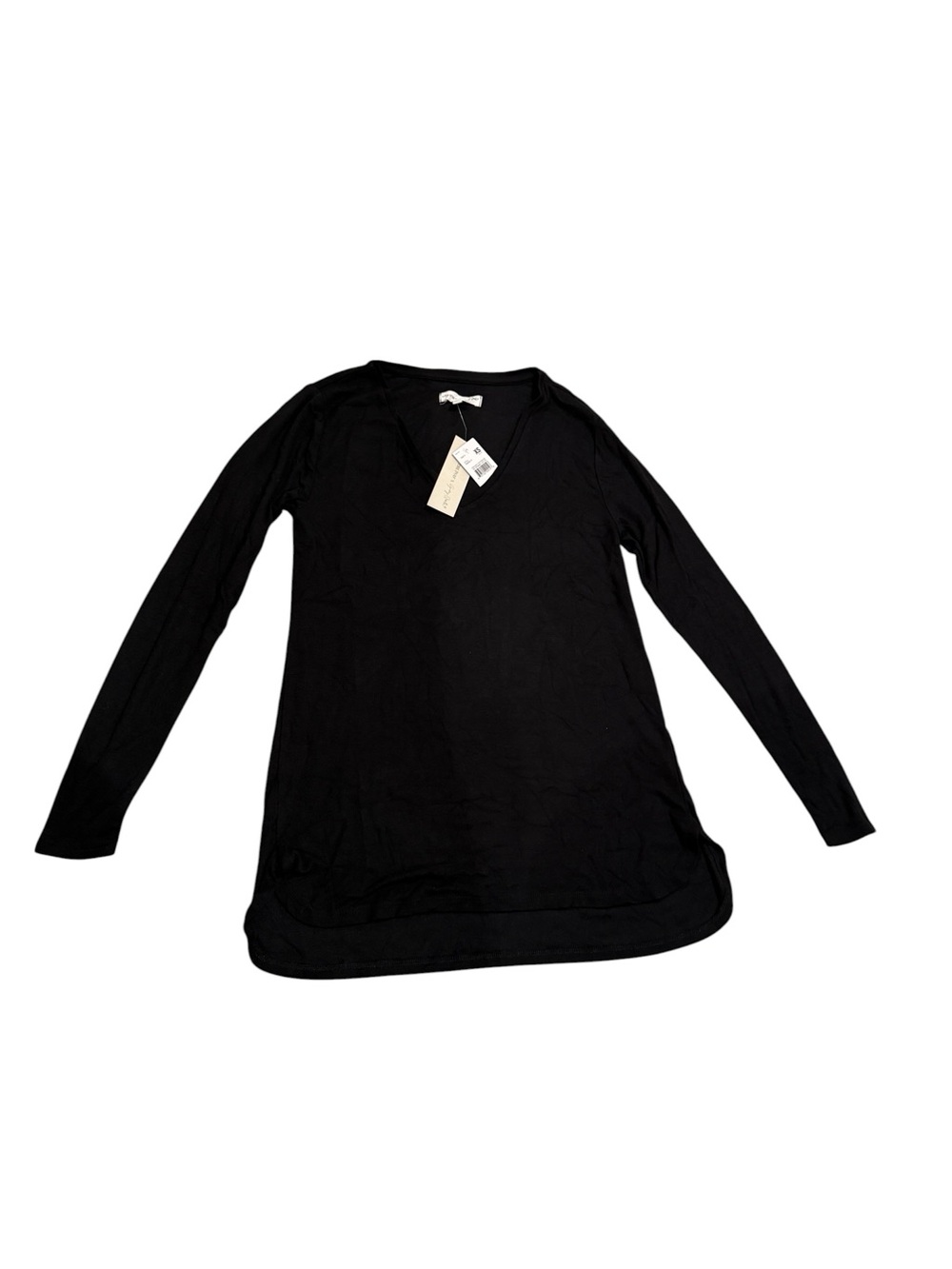 A Pea in the Pod x Grey State Black V-Neck Long Sleeve Maternity Top